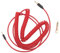 Ersatz-Spiral-Audiokabel, 3,5 Mm, 2,5 Mm und 6,5 Mm Beschichteter Stecker und Spiral-Verlängerungskabel, Headset-Kabel für NC700 QC45 QC35 QC25 OE2 OE2i SoundTrue (Rot)