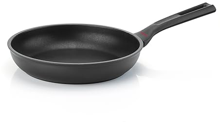 Guzzini - Padella antiaderente COOK&PLUS, 24 cm, in alluminio, Nero