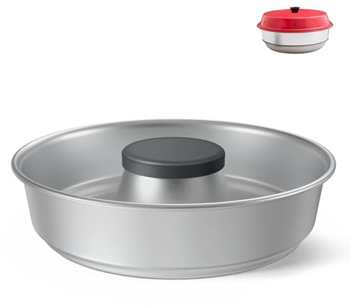 ecooe Couvercle en silicone compatible avec fours Omnia® (sans four) - Couvercle anti-éclaboussures pour Omnia Sweden et Pan Maxi - Sans BPA - Passe au lave-vaisselle (gris foncé)
