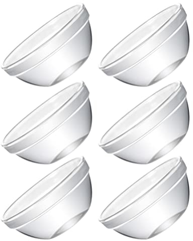 Luxshiny 6pièces Bol à Pudding Verre De Bols Résistants Chaleur Et Étanches Pour Desserts Et Nourriture à Domicile