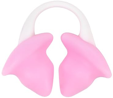 Baypify Näspluggar för simning för barn (ålder 4-14), smärtfri näsklämma för simning, säkerställer komfort och säkerhet i vattnet (rosa, s)