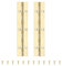 PATIKIL 6x1.2 Inch Piano Hinge,2 Pcs 304 Stainless Steel Continuous Hinge with Holes for Piano Gate Door Wooden Storage Box Cabinet Boat,Gold
