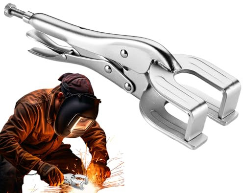 Pinces d'adhérence par étau, pinces de soudage Grip vise - Pince de soudage réglable de verrouillage en forme de U - Outil à main de soudure de poignée à vise lourds pour la fixation et le broyage