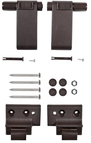 VHEUHZ Griffhebel-set und Konsolen-Set Braun Ersatzteil für Braas Atelier-Fenster Kompatibel mit BA/DA 1992+ Dachfenster