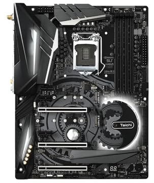 Carte mère Fit for ASRock Z390 Taichi Carte Mère Intel Z390 LGA 1151 DDR4 NVMe SSD M.2 ATX Prise en Charge du processeur i7-9700 i5-9600 i5-8400 i3-8100