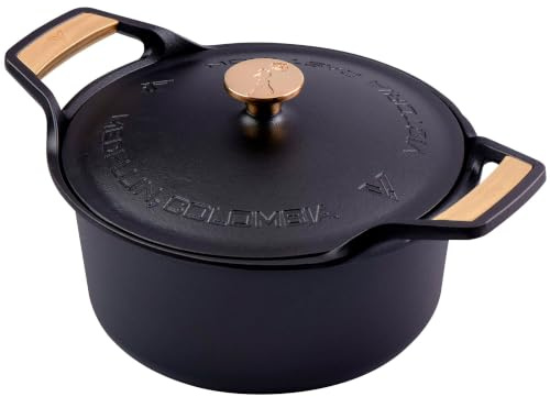 Victoria Horno Holandés Signature Gold Inducción Hierro Fundido Curado 30cm
