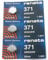Renata 371 1.5V Silver Oxide Watch Batteries, Pack of 3