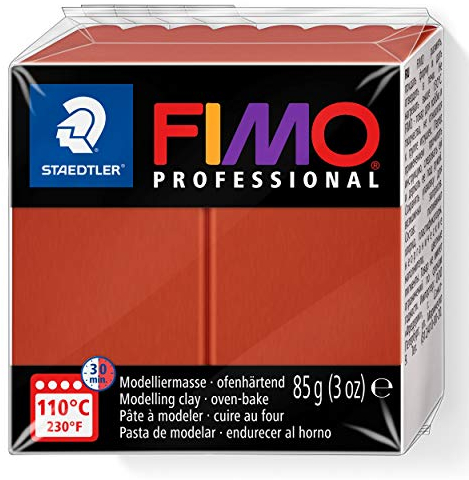 STAEDTLER 8004-74 - Fimo Professional Normalblock, 85 g, terrakotta