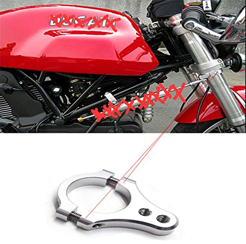 Kragen für Lenkungsdämpfer Montieren Montage Stoßdämpfer Linearer Lenker schelle Φ 48mm,Kragen stoßdämpfer Montage Kragen Durchmesser 48mm,Stoßdämpfer Stabilisator für Gabel Rohr Durchmesser 48MM