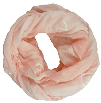 LOOP Schal SS305 50% Baumwolle große Anker Schaltuch 45x73(146) cm (gr.Anker rosa)