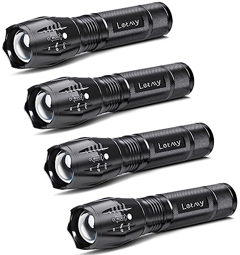 Linterna táctica – Linterna Tac – como se ve en la TV XML T6 – Linterna LED más brillante con 5 modos – Linterna ajustable impermeable de grado militar para ciclismo camping por LETMY