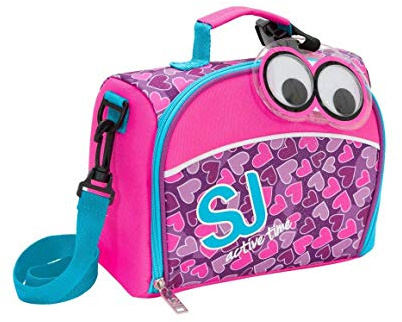 Borsa portamerenda SJ Gang Lunch Bag con Tracolla Rosa o Azzurra 23x18,5x12 cm -SJ Active Time Seven 2018
