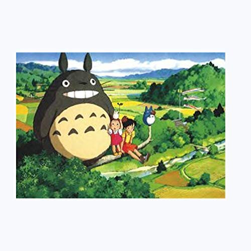 BOENTA Poster Vintage Vintage Retro Papier Totoro Klassische Poster Für Cartoon Movie Poster Wandaufkleber Für Bar Cafe Home Wohnzimmer Dekoration 51,5 * 36 cm 02