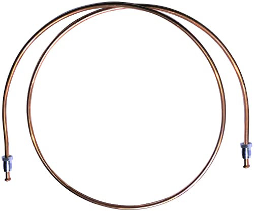 AERZETIX: Tubo per freno in rame Ø4.76mm con raccordi M10x1/M10x1 (90cm)
