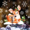 Wandtattoo Loft Fensterbilder Weihnachten mit Reh und Hasen Motiv – Wiederverwendbar – A3 Bogen, 25 Sticker – Weihnachstdeko Fenster Kinderzimmer, Weihnachtsbilder Fenster, Fensterbild Winter