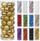 4CM Weihnachtsdeko Weihnachtskugeln, 40 Stücke Bruchsiche Christbaumkugeln Ornamente Weihnachtsbaumschmuck für Weihnachtsbaum Christbaumkugeln Weihnachtsdekoration Kugeln
