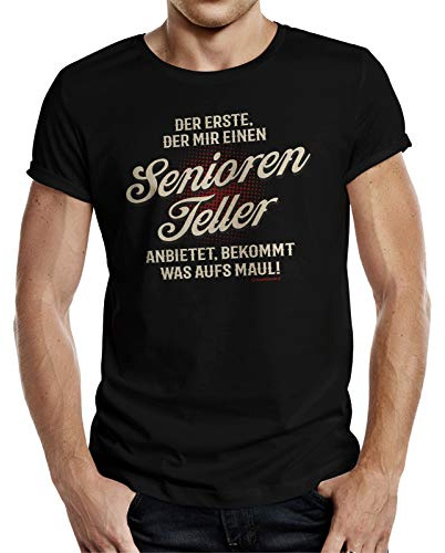 Geschenk T-Shirt für den Ruhestand - Seniorenteller