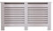 Yaermei Livingroom Kitchen Hallway Classy Highgloss Radiator Covers Decorative Cabinet 3 Colors 4 Sizes Horiz Slat UK Stock (Highgloss Grey New, L)