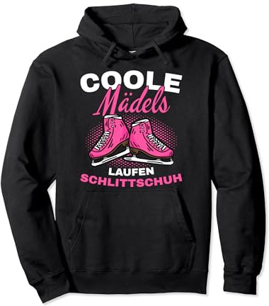 Schlittschuhe Coole Mädels Laufen Schlittschuh Eislaufen Pullover Hoodie