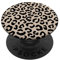 Leopardenmuster, Sandy Beige / Schwarz PopSockets Klebender PopGrip