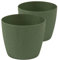 Tymar Pot de Fleurs, Lot de 2 (Forêt Verte, ø 15,5 cm)