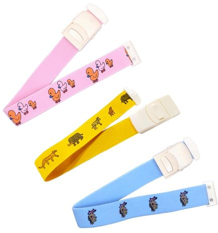 Torniquete de bucle con hebilla de liberación rápida y banda elástica para enfermeras, médicos y flebotomistas (3, Amarillo+Azul+Rosa)