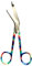 Verbandschere aus Edelstahl, 14 cm, farbiges Muster, Erste-Hilfe-Schere, Regenbogenfarben