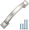 9BUILD 2 Pack 76mm Brushed Satin Nickel Kitchen Cupboard Handles Kitchen Door Handles Drawer Handles Zinc Alloy Wardrobe Handles Cabinet Handles Cupboard Door Handles