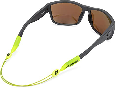 Pilotfish No Tail Adjustable Eyewear Retainer Cable Strap: Sunglasses, Eyeglasses, Glasses (14 Inch, HI-Vis Green)