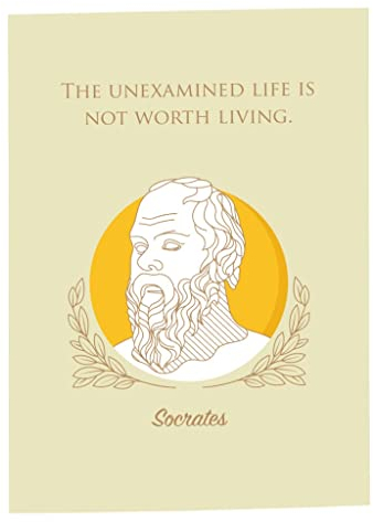 Fabulous Poster Plakat The Unexamined Life Is Not Worth Living Sokrates Quote Wisdom Philosophy Inspire