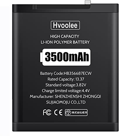 hvoolee 3500mAh Akku kompatibel mit Huawei P30 Lite/ Mate10 Lite HB356687ECW, Hoher Kapazität Li-Ion Polymer Battery Nova 2 Plus/Honor 7X 9i mit Reparaturset Akku-Austausch Ersatz Set