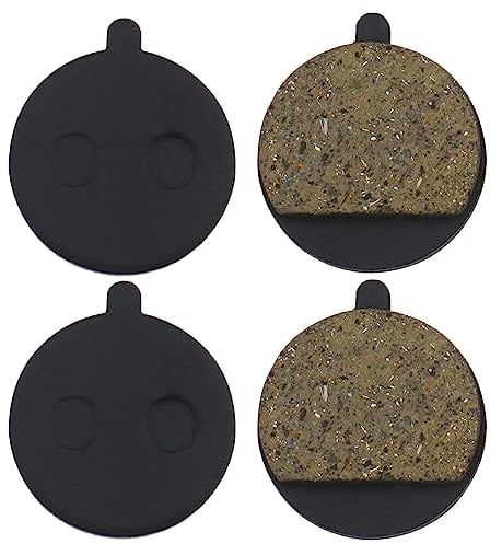 EMSea 2 Paare Scooter Roller Bremsbeläge Kompatibel mit Kugoo M4/M4 PRO Harz-Halbmetall Bremsbeläge Scooter Scheibenbremsbelag Zubehör 24 X 21 X 4 mm Schwarz