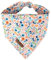 Unique style paws Hundeschal, Dreieck Pfirsich Blume Haustier Halstuch für Jungen und Mädchen, Premium Durable Fabric, Bunte Blume Hund Halstuch für mittlere und große Hunde (Klein)