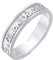Elli Ring Damen Band Worte Amor Vincit Omnia Elegant in 925 Sterling Silber