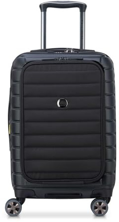 DELSEY Paris - Shadow 5.0 - Hartschalen-Kabinenkoffer 55 cm x 35 cm x 25 cm - 36 L - S - Schwarz