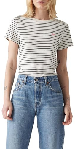 Essential Hm Ss Tee Maury Stripe Egret S