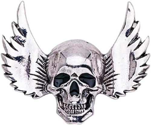 Geflügelter Totenkopf Anstecknadel Einfacher Totenkopf Halloween Pins Abend Party Kostüm Brosche PinModerne Verarbeitung