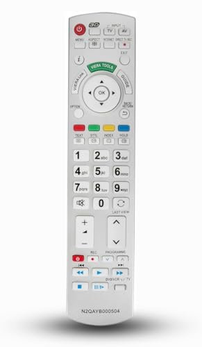 N2QAYB000504 Universal Replacement Remote Control for Panasonic Viera TV N2QAYB000673 N2QAYB000785 TX-L24D35 TX-L37EW30 TX-L42ES31 TX-L37V20E TX-L42G20E TX-P42GT20E TX-P46G20E TX-P50G20E