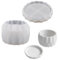Moldes de Silicona para Hormigón Moldes para Macetas de Cemento Premium para Macetas Molde de Silicona Versátil con Tapa Molde de Silicona para Macetas y Portavelas Soporte para Velas