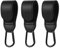 URAQT Kinderwagen Haken, 3 Stück Universelle Anhänger für Kinderwagen Lederoptik Kinderwagen Taschenhalte Kinderwagenhaken Taschenhaken Buggy Clips Träger für Wickeltasche Taschen Einkaufstasche