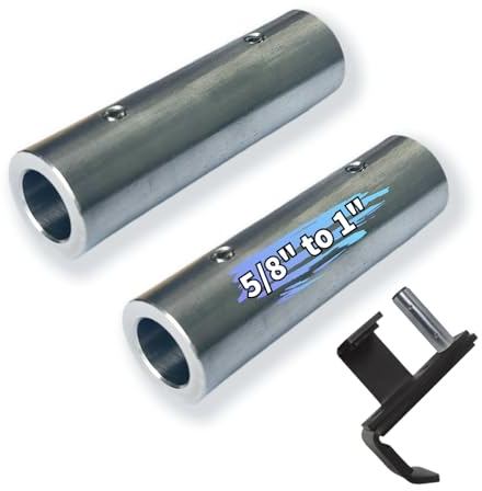 Power Rack Aufsätze - Universal Adapter Pin Sleeve für verschiedene Power Racks - 5/8 Zoll bis 2,5 cm - Premium 3x3 und 2x2 Power Rack Zubehör kompatibel mit Ethos Power Rack, Squat Rack Aufsätze (2