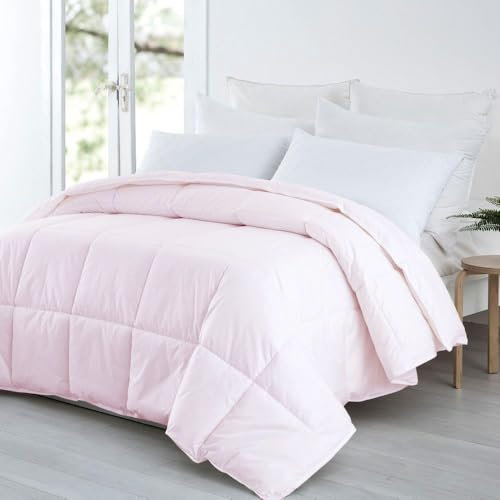 HOMEROKK Couette 140 X 200 cm Rose 450GR/M² Microfibre Douce - Qualité supérieure - (1 Place)
