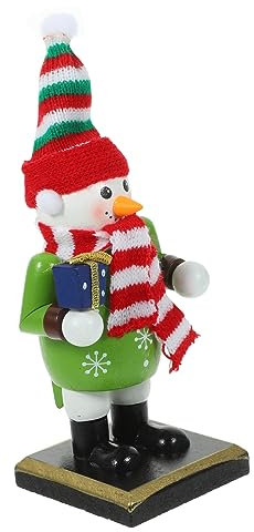 BUGUUYO Decoración De Muñeco De Cascanueces De Madera Figura De Cascanueces De Navidad para Escritorio De Navidad De Muñeco Madera