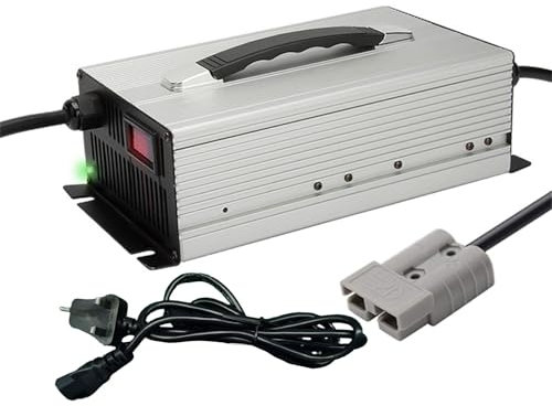 Lzyjck Chargeur De Batterie pour Chariot Élévateur 48 Volts 30 Ampères Chargeur De Batterie Au Plomb 48 V 30 A avec Prise Anderson pour Chariot Élévateur Électrique,Voiturette De Golf,350a