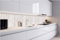 Dimex Küchenrückwand Folie Selbstklebend ALTE WEIßE HOLZWAND 420 x 60 cm | Klebefolie - Dekofolie - Spritzschutz für Küche | Made in EU
