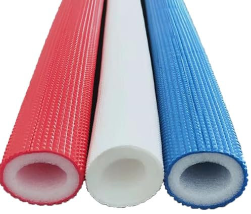 Rouge, Bleu Isolation De Tuyau en Mousse Manchon D'isolation Mousse Tube Tuyaux de Mousse Antigel Tuyaux Chauffage ID 16/20/25/32 mm(Blanc,ID 25 mm)