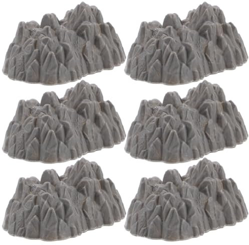 BESTonZON Realistische Miniatur Felsen Spielzeug 6.5Cm Landschaftsmodell Zubehör Für Garten Steingarten Dekoration Und Modellbau