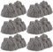 BESTonZON 20st Rockspielzeug Desktop-steingartendekorationen Berg-mini-Ornament Zarter Steingartendekor Desktop-steingarten- Miniatur-steingarten Steingartenverzierung Dark Grey Plastik