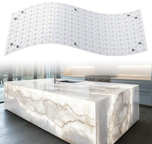 Lichaser Paquete de 4 hojas de retroiluminación LED blancas, 6000 K, 24 V, 36 W, hoja de panel LED regulable compatible con Alexa, control remoto de luz retroiluminada flexible y control de aplicación