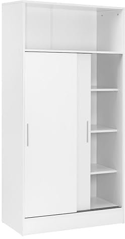 HOGAR24 ES - Armario despensa hogar Multiusos de Gran Capacidad con Puertas correderas en Color Blanco (Alto 157 / Ancho 82 / Fondo 38) cm